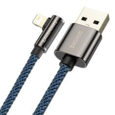 BASEUS baseus legendary kotni najlonski kabel usb - lightning za igričarje 2.4a 2m moder (cacs000103)