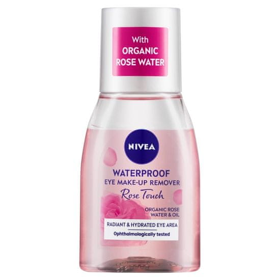 Nivea Nivea Rose Touch Dvofazni odstranjevalec ličil za oči in ličila, 100 ml