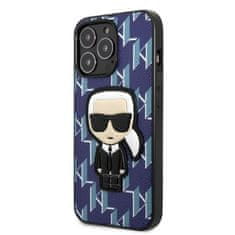 Karl Lagerfeld iphone 13 pro max 6,7" trdi ovitek moder/blue monogram iconic patch