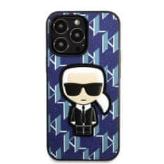 Karl Lagerfeld iphone 13 pro / 13 6.1" trdi ovitek modra/modra monogramska ikona