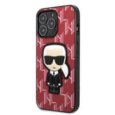 Karl Lagerfeld iphone 13 pro / 13 6.1" trdi ovitek rdeča/rdeča monogramska ikona