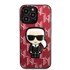 Karl Lagerfeld iphone 13 pro max 6,7" trdi ovitek rdeča/rdeča monogramska ikona