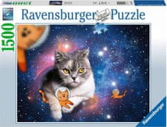 Ravensburger Puzzle Mačke v vesolju 1500 kosov