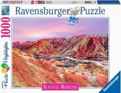 Ravensburger Puzzle Dih jemajoče gore: Mavrične gore, Kitajska 1000 kosov