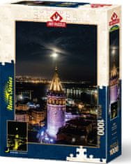 Art puzzle Osvetljena sestavljanka Galata Tower 1000 kosov