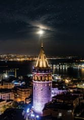 Art puzzle Osvetljena sestavljanka Galata Tower 1000 kosov