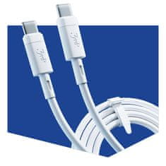 NEW Kabel 3mk Hiper silikonski kabel USB-C do USB-C tipa C PD QC3.0 60W 3A 1m Bela