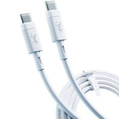 NEW Kabel 3mk Hiper silikonski kabel USB-C do USB-C tipa C PD QC3.0 60W 3A 1m Bela