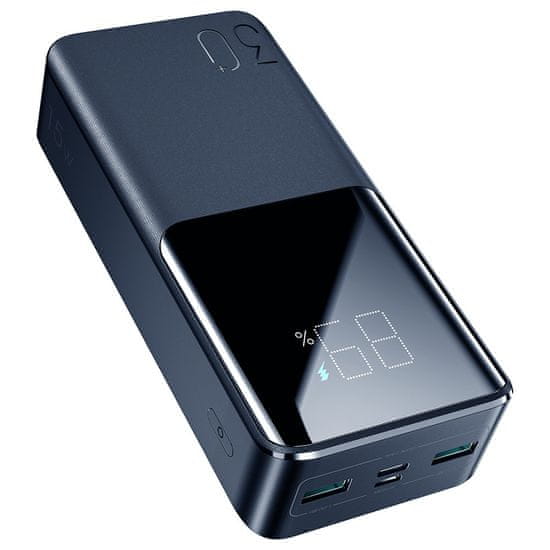 Joyroom JR-T015 Power Bank 30000mAh, 2x USB / USB-C / micro USB, 15W QC, črna