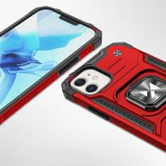 MG Ring Armor plastika ovitek za iPhone 14, rdeča