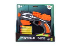 Rappa Pištola za naboje iz pene 20x14 cm plastika in 5 kosov nabojev oranžna na kartici