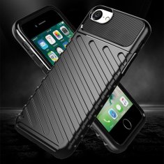 slomart thunder case prilagodljiv oklepni ovitek za iphone se 2022 / se 2020 / iphone 8 / iphone 7 black