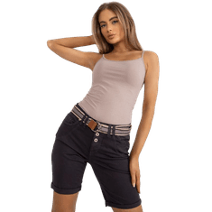 Factoryprice Ženske priložnostne bombažne kratke hlače WOLL Dark Grey D63990Z62190Z_384803 XS