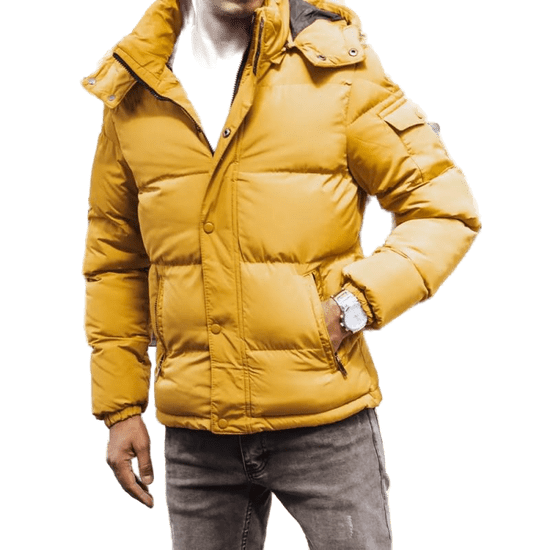 Dstreet Moška prešita zimska jakna WINA rumena tx4180