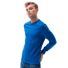 OMBRE Moška gladka majica OMIA modra MDN119807 XL