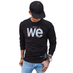 Dstreet Moški pulover s črnim tiskom WE bx5365 XXL