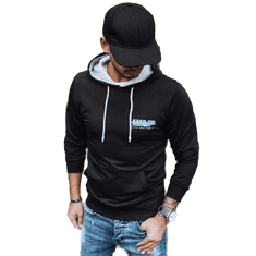 Dstreet Moški pulover s potiskom KEEP črn bx5382 M