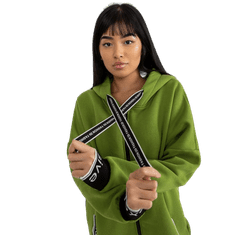 RELEVANCE Ženski pulover z bombažnim vzorcem MAYAR svetlo zelen RV-BL-6832.10_392059 S-M