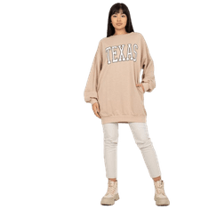 Ex moda Ženski pulover s potiskom in okroglim izrezom SEARA bež EM-BL-U719.82P_391978 Univerzalni