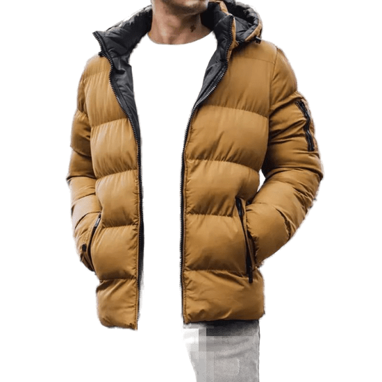 Dstreet Moška obojestranska zimska bunda TOBIAS rjava tx4218