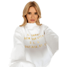 Ex moda Ženski pulover s potiskom AMALIE ecru EM-BL-643.39X_392094 S-M