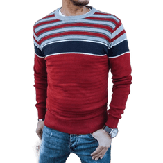 Dstreet Moški pulover CLOY rdeč wx2045 XXL