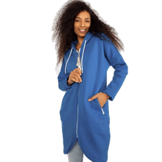 RELEVANCE Ženski pulover z žepi STUNNING temno modre barve RV-BL-4742.20P_392480 S-M