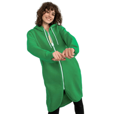 RELEVANCE OSUPLJIV zelen ženski pulover z dolgimi rokavi na zadrgo RV-BL-4742.20P_393311 S-M