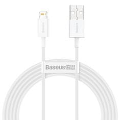 PRO Vrhunski kabel USB Iphone Lightning 2,4A 2 m bele barve