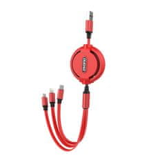DUDAO l8h 3v1 podaljšani kabel 1,1 m rdeč (l8h-red)