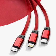 DUDAO l8h 3v1 podaljšani kabel 1,1 m rdeč (l8h-red)