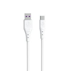 DUDAO Prilagodljiv kabel USB - USB-C 6A 1m bela