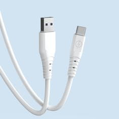 DUDAO Prilagodljiv kabel USB - USB-C 6A 1m bela