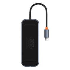 BASEUS acmejoy vozlišče 8-portno usb-c na 1xhdmi / 2xusb-a 3.0 / 1xusb-a 2.0 / 1xusb-c pd&data / 1xrj45 / 1xsd/tf temno siva