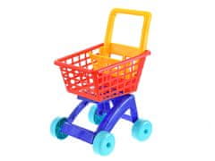 Mikro Trading Nakupovalni voziček 40x33x58 cm rdeč
