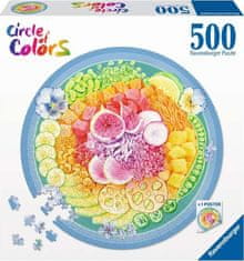 Ravensburger Okrogla sestavljanka Krog barv: Poke Bowl 500 kosov