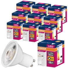 Osram 10x LED žarnica GU10 4,5W = 35W 350lm 2700K Toplo bela 120°