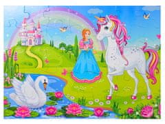 Mikro Trading UNICORN sestavljanka samorogi 62x46 cm 35 kosov v škatli