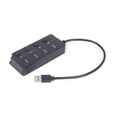 Gembird USB razdelilnik s stikalom 4-vrata UHB-U3P1U2P3P-01