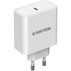 Canyon omrežni polnilec CH-65 (65W) PD, vhod 100-240V, izhod USB-C1/C2 5-20V, dobava energije