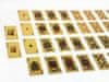 KitchenCover Premium plastične igralne karte, zlata barva