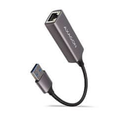 AXAGON ADE-TR, USB-A 3.2 Gen 1 - Gigabitna ethernetna omrežna kartica, samodejna namestitev, titanovo siva