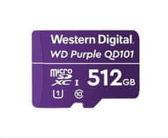 WD Kartica MicroSDXC 512 GB vijolične barve D512G1P0C razred 10 (R:100/W:60 MB/s)