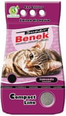 Super Benek Super Benek Compact Litter Lavanda 25L - Biološki in hitro vpijajoči bentonit za mačke, z učinkovitim odpravljanjem vonjav