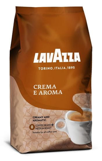 Lavazza Lavazza Crema e Aroma kava v zrnu 1000g - Srednje praženje, bogat okus, odlična izbira za užitek v kavi