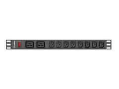 Lanberg RAZDELILNO OMARO LANBERG PDU RACK (1U, 16A,2XC19,8XC13)