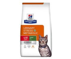 Hill's HILL'S Feline c/d Urinary Stress + Metabolic - suha hrana za mačke - 3 kg