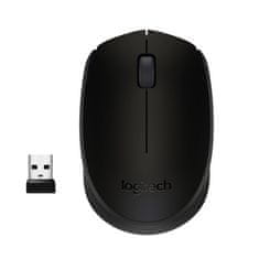 Logitech Logitech M170 Brezžična Miška - Črna, Ergonomična, 1000 DPI, 12 mesecev avtonomije, Združljivost z Windows, Mac in Linux