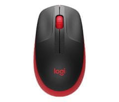 Logitech Logitech M190 brezžična optična miška, ambid ekstral, 1000 DPI, črna, dolga življenjska doba baterije 18 mesecev