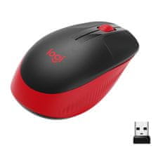 Logitech Logitech M190 brezžična optična miška, ambid ekstral, 1000 DPI, črna, dolga življenjska doba baterije 18 mesecev